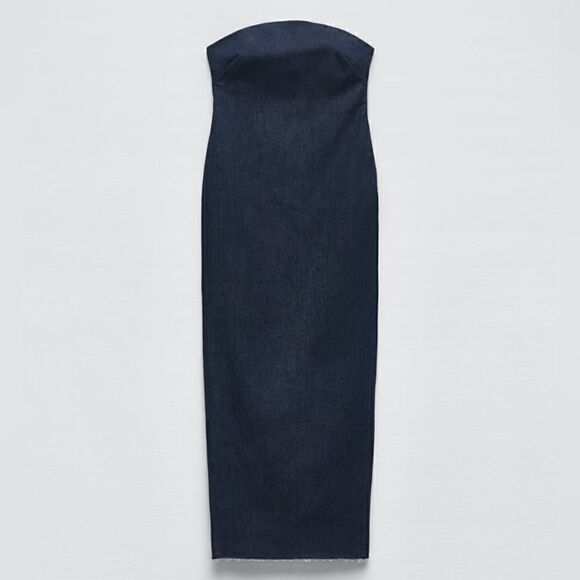 Zara ZW THE DENIM DRESS - Picture 11 of 13